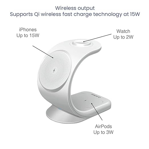 Stuffcool Wireless WC360 – 3-in-1 Magnetic Wireless Charging Station