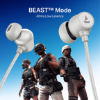 boAt Rockerz Zen ANC Bluetooth Wireless Headphones (Ivory White)